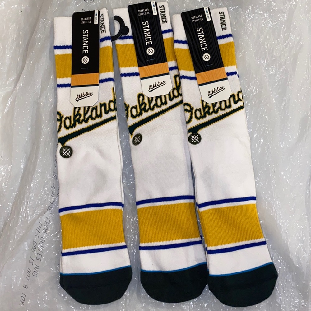Oakland athletics stance socks